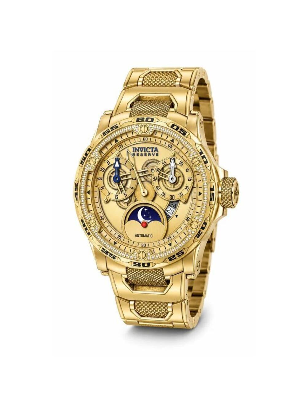 Invicta Reserve 0.38 Carat Diamond Automatic Men's Watch - 50mm, Gold (50439)